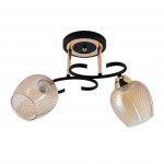 Люстра эконом 12164/2MBK+GD BR ЭкономСвет