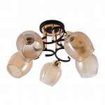 Люстра эконом 12164/5MBK+GD BR ЭкономСвет