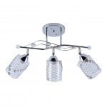 Люстра эконом 12165/3CR CL+CR ЭкономСвет