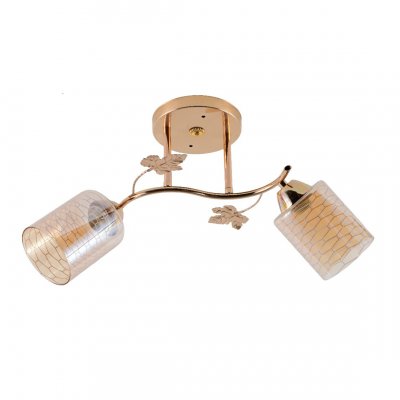 Люстра эконом 12167/2FGD BR+WT ЭкономСвет