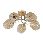 Люстра эконом 12169/5FGD AMB ЭкономСвет