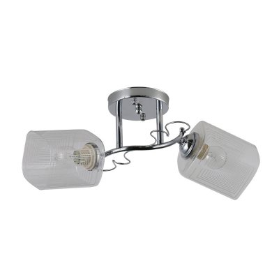 Люстра эконом 12175/2CR CL+WT ЭкономСвет