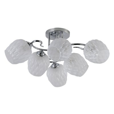 Люстра эконом 12176/6CR WT ЭкономСвет