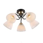 Люстра эконом 12182/5MBK+FGD WT ЭкономСвет