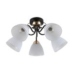 Люстра эконом 12182/5MBK+FGD WT ЭкономСвет