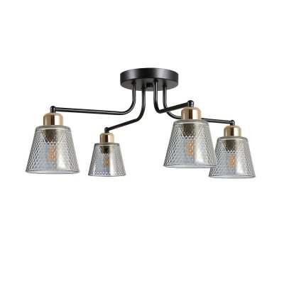 Люстра в стиле модерн 12197/4BK+GD GR ЭкономСвет Люстра в стиле модерн 12197/4BK+GD GR ЭкономСвет