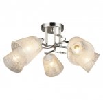 Люстра эконом 12215/5CR+WT WCL ЭкономСвет