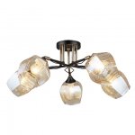 Люстра эконом 12216/5BK+FGD BR ЭкономСвет