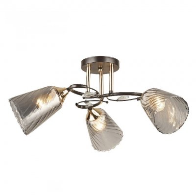 Люстра эконом 12217/3BK+FGD GR ЭкономСвет