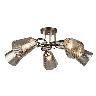 Люстра эконом 12217/5BK+FGD GR ЭкономСвет