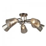 Люстра эконом 12217/5BK+FGD GR ЭкономСвет