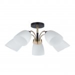 Люстра в стиле модерн 12222/5BK+FGD WT ЭкономСвет