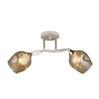 Люстра классическая 12242/2WT+FGD AMB ЭкономСвет Люстра классическая 12242/2WT+FGD AMB ЭкономСвет