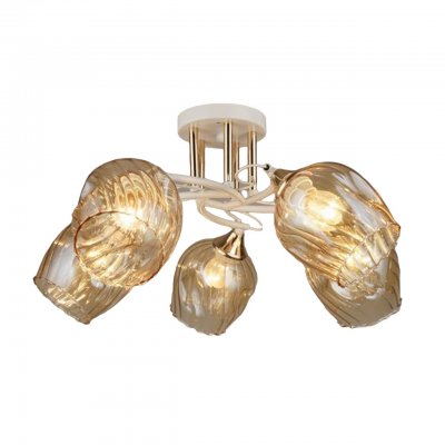 Люстра классическая 12242/5WT+FGD AMB ЭкономСвет Люстра классическая 12242/5WT+FGD AMB ЭкономСвет