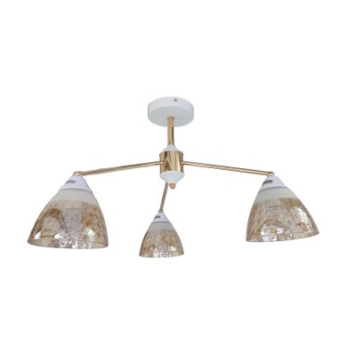 Люстра в стиле модерн 12255/3WT+FGD BR+WT Экономсвет