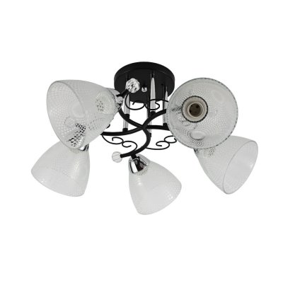 Люстра в стиле модерн 12258/5BK+CR WT Экономсвет Люстра в стиле модерн 12258/5BK+CR WT Экономсвет