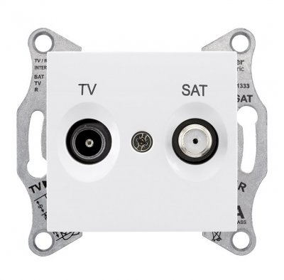 

SE Sedna Бел Розетка TV/SAT оконечная 1dB (SDN3401621), SDN3401621