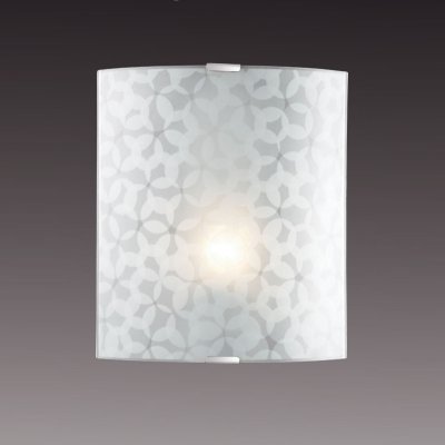 Светильник бра Сонекс 1226/M никель/белый SANTA