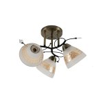 Люстра классическая 12260/3AB+BK WT+TEA Экономсвет