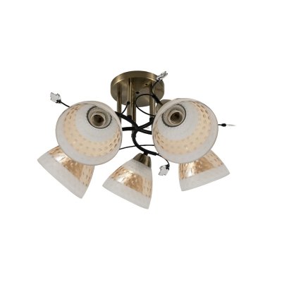 Люстра классическая 12260/5AB+BK WT+TEA Экономсвет Люстра классическая 12260/5AB+BK WT+TEA Экономсвет