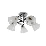 Люстра классическая 12261/5CR+BK WT+CL Экономсвет