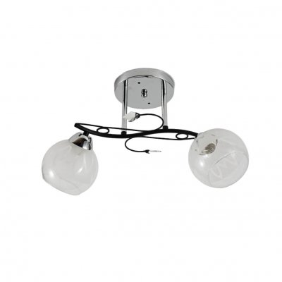 Люстра классическая 12263/2CR+BK WT+CL Экономсвет