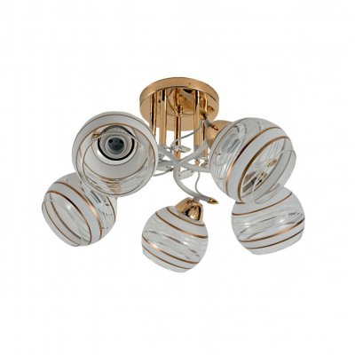 Люстра классическая 12264/5FGD+WT WT+CL+GD Экономсвет Люстра классическая 12264/5FGD+WT WT+CL+GD Экономсвет