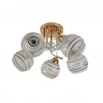 Люстра классическая 12264/5FGD+WT WT+CL+GD Экономсвет