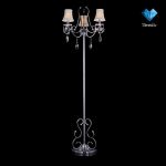 Светильник напольный с абажурами Eurosvet 12295/3F никель