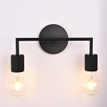 Бра RH Utilitaire Double Sconce Black ImperiumLoft 123263-22