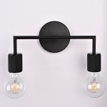 Бра RH Utilitaire Double Sconce Black ImperiumLoft 123263-22