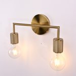 Бра RH Utilitaire Double Sconce Brass ImperiumLoft 123264-22