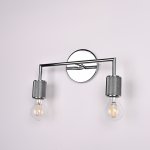Бра RH Utilitaire Double Sconce Silver ImperiumLoft 123265-22