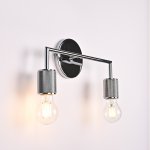 Бра RH Utilitaire Double Sconce Silver ImperiumLoft 123265-22