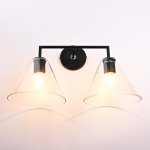Бра RH Utilitaire Funnel Shade Double Sconce Black ImperiumLoft 123266-22