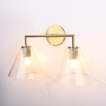 Бра RH Utilitaire Funnel Shade Double Sconce Brass ImperiumLoft 123267-22