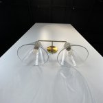 Бра RH Utilitaire Funnel Shade Double Sconce Brass ImperiumLoft 123267-22