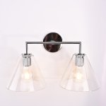 Бра RH Utilitaire Funnel Shade Double Sconce Silver ImperiumLoft 123268-22