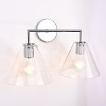 Бра RH Utilitaire Funnel Shade Double Sconce Silver ImperiumLoft 123268-22