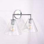 Бра RH Utilitaire Funnel Shade Double Sconce Silver ImperiumLoft 123268-22