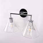 Бра RH Utilitaire Funnel Shade Double Sconce Silver ImperiumLoft 123268-22
