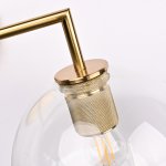 Бра RH Utilitaire Globe Shade Double Sconce Brass ImperiumLoft 123273-22