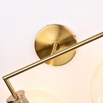 Бра RH Utilitaire Globe Shade Double Sconce Brass ImperiumLoft 123273-22
