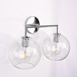 Бра RH Utilitaire Globe Shade Double Sconce Silver ImperiumLoft 123274-22