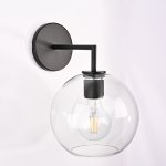 Бра RH Utilitaire Globe Shade Single Sconce Black ImperiumLoft 123275-22