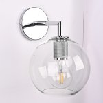 Бра RH Utilitaire Globe Shade Single Sconce Silver ImperiumLoft 123277-22