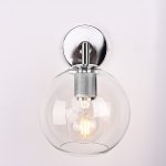 Бра RH Utilitaire Globe Shade Single Sconce Silver ImperiumLoft 123277-22