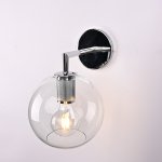 Бра RH Utilitaire Globe Shade Single Sconce Silver ImperiumLoft 123277-22