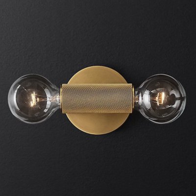Бра RH Utilitaire Inline Sconce Brass ImperiumLoft 123279-22
