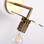 Бра RH Utilitaire Knurled Disk Shade Sconce Brass ImperiumLoft 123282-22